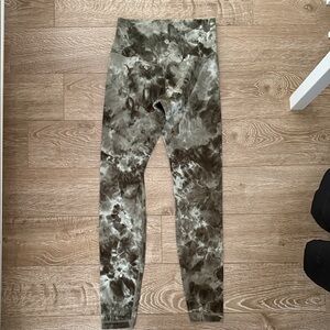 lululemon athletica Tie-Dye Leggings - Green and Gray